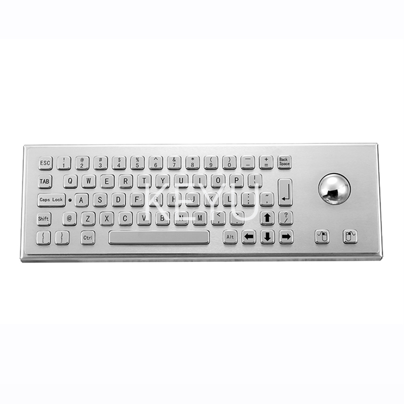 keyboard with trackball for kiosk, industrial keyboard