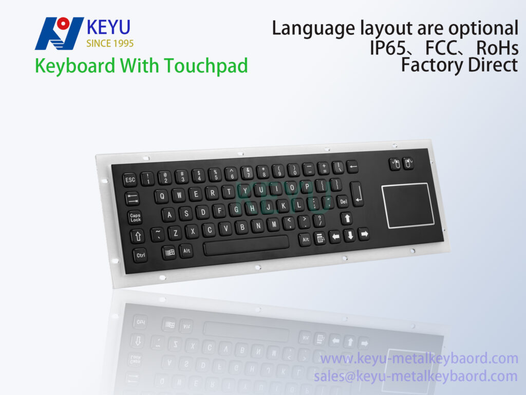 keyboard with touchpad